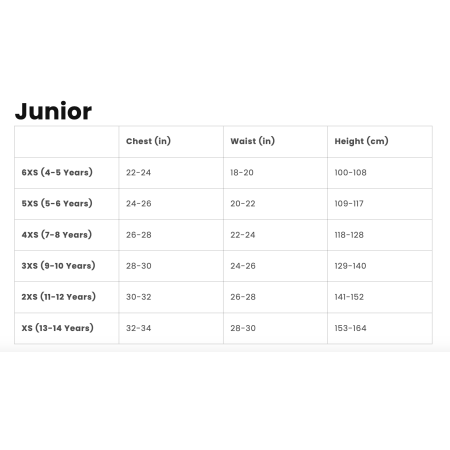Joma Size Chart 